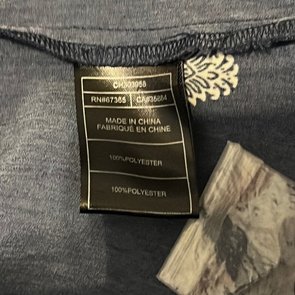 Dark Blue V-neck Long Sleeved Romper - Picture 4 of 5